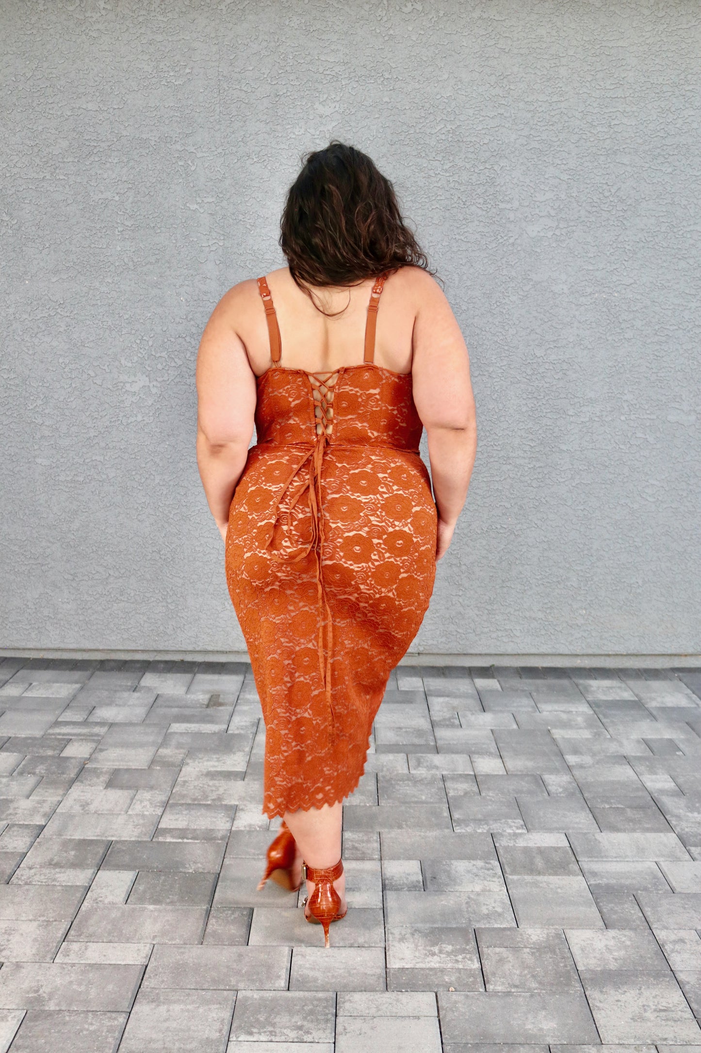 Athena Lace Midi Corset