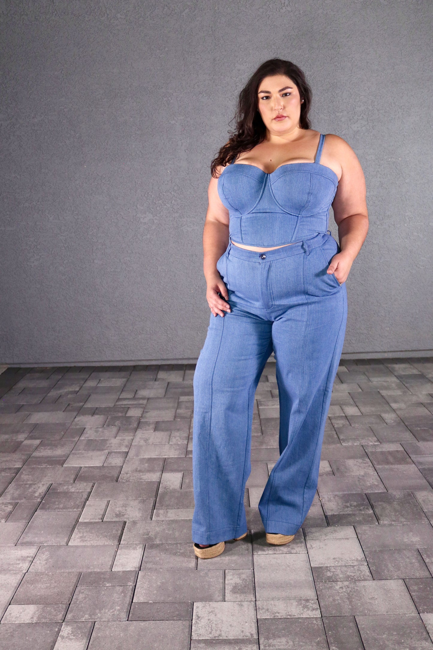 Valentina Denim Pants Blue