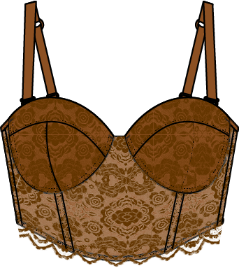 Athena Lace Midi Corset
