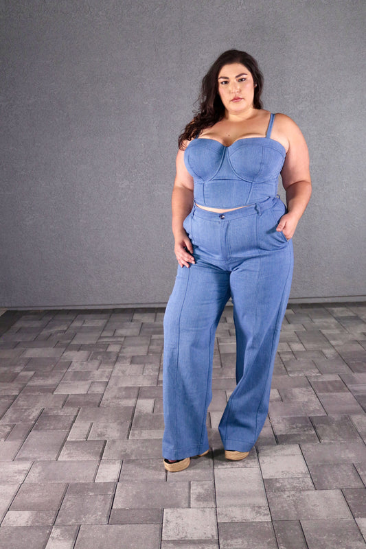 Valentina Denim Pants Blue